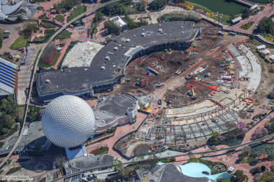 PHOTOS: Aerial Photos Reveal Current Extent of Innoventions West Demolition at EPCOT