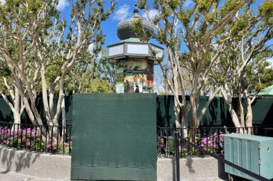 PHOTOS: Pavement Work Moves to Next Phase at France Pavilion in EPCOT