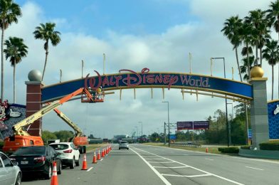 PHOTOS: World Drive Entrance  Makeover Continues for 50th Anniversary of Walt Disney World