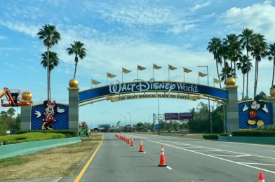 PHOTOS: World Drive Entrance Painting Completed for Walt Disney World’s 50th Anniversary