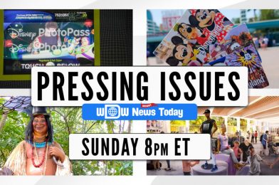 WATCH: Pressing Issues Tonight at 8PM – EPCOT Creations Shop, Maskless Photos, Disneyland Tickets, Alcohol at Blue Bayou, Trader Sam, Photopass Watermarks