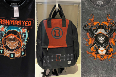 PHOTOS: NEW “Black Widow” Loungefly Backpack and Taskmaster T-Shirts Drop Into Disneyland Resort