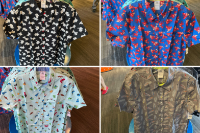 PHOTOS: New Monorail, Sebastian, 101 Dalmatian, and Character Hat Patterned Button-Up Shirts Available at Walt Disney World