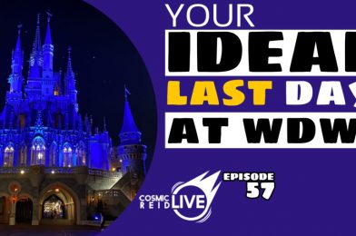 WATCH: Your Ideal Last Day of Walt Disney World Vacation, Tonight at 9 PM on Cosmic Reid Live!