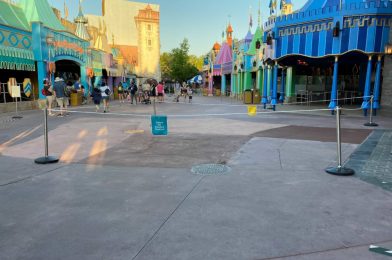 PHOTOS: Stonework Completely Removed from Pathway in Fantasyland at Magic Kingdom