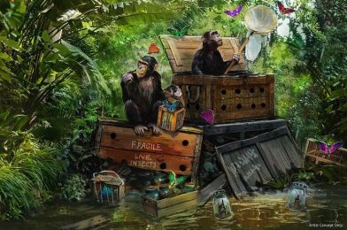 CONCEPT ART: New Scene with Monkeys Catching Butterflies Revealed for Jungle Cruise Overhaul, Work Begins While Ride Remains Open at Disney World