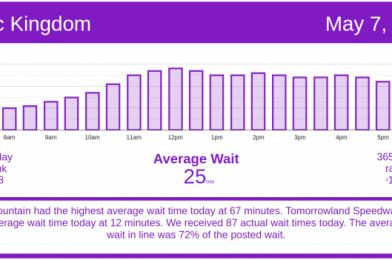 Low Disney World Wait Times for Friday, May 7, 2021