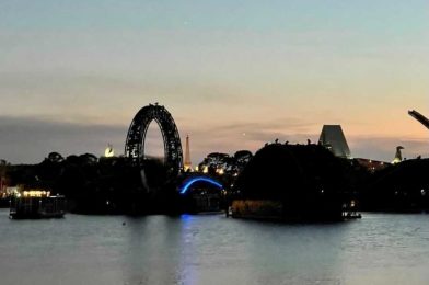 PHOTOS: LED Lighting Being Tested on “Harmonious” Barge Arm at EPCOT