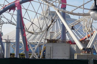 PHOTOS: Electrical Work Continues on TRON Lightcycle Run Canopy at Magic Kingdom