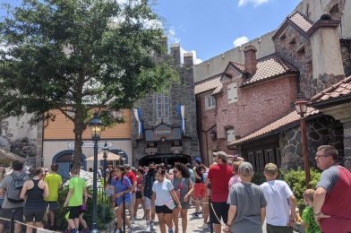 PHOTOS: Physical Distancing Markers Removed From Extended Frozen Ever After Queue at EPCOT