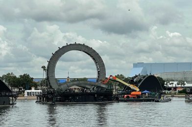 PHOTOS: Screening Added to the Centerpiece Ring Barge for Harmonious in EPCOT