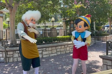 PHOTOS, VIDEO: Pinocchio and Geppetto Make an Appearance for Character Meet and Greet at Disneyland