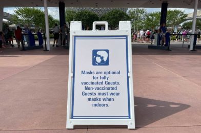 PHOTOS: New Mask Signage Added to Entrances of Walt Disney World Parks