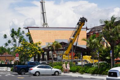 PHOTOS: Porte-Cochère Roof Installed at Disney’s Polynesian Village Resort