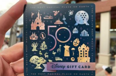 EARidescent 50th Anniversary Gift Card Arrives At Walt Disney World