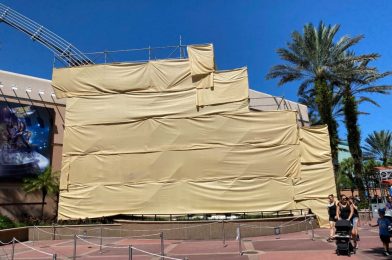 PHOTOS: Giant Guitar Covered in Scaffolding at Rock ‘n’ Roller Coaster in Disney’s Hollywood Studios