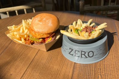 REVIEW: Spicy BBQ Bacon Cheeseburger and Loaded Zero Bowl from Hungry Bear Restaurant Are Christmas Wishes Come True at Disneyland