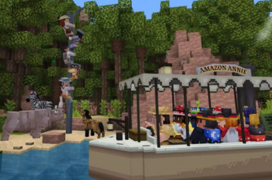 PHOTOS, VIDEO: ‘Ride’ Classic Attractions in the Minecraft Magic Kingdom Adventure Pack, Now Available