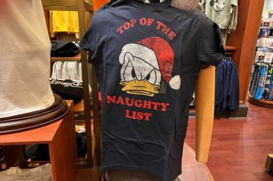 PHOTOS: New Donald Duck ‘Top of the Naughty List’ Christmas T-Shirt Available at Walt Disney World