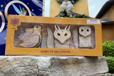 PHOTOS: New Merry Menagerie Light Up Ornament Set Arrives at Disney’s Animal Kingdom