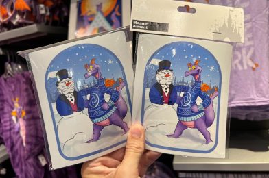 PHOTOS: Figment Christmas Sweater Magnet with Snowman Dreamfinder Now Available at EPCOT