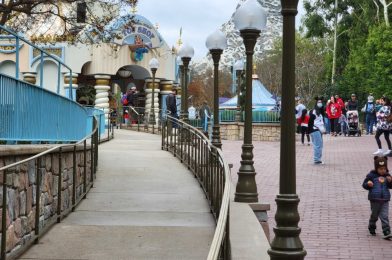 PHOTOS: Walls Down at Small World Mall, Revealing New Ramp and Lights at Disneyland Park