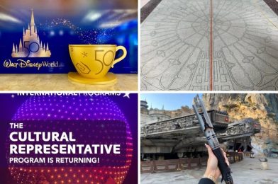 Cultural Representatives Returning to EPCOT, Walt Disney World 50th Decor Coming Down at Orlando International Airport, New Cal Kestis Legacy Lightsaber Arrives, and More: Daily Recap (3/25/22)