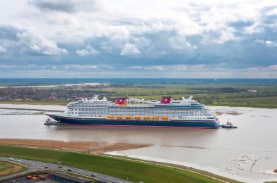 Disney Wish Departs German Shipyard Ahead of Inaugural Sailing