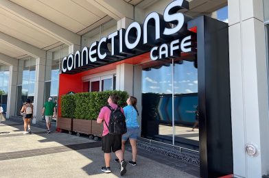 EPCOT’s Connections Café and Eatery has Received its Starbucks Signage!