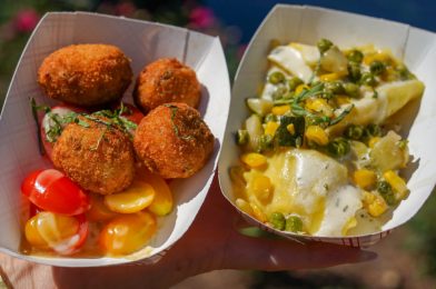 REVIEW: Arancini and Ravioli alla Boscaiola from Primavera Kitchen Keep a Bad Italian Food Tradition Alive at the 2022 EPCOT International Flower & Garden Festival