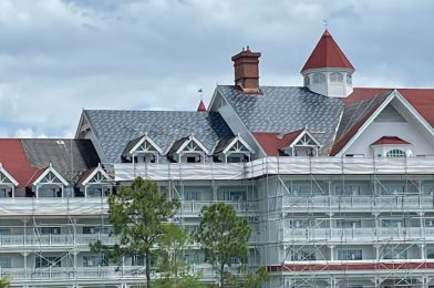 Roof Work Continues on The Villas at Disney’s Grand Floridian Resort