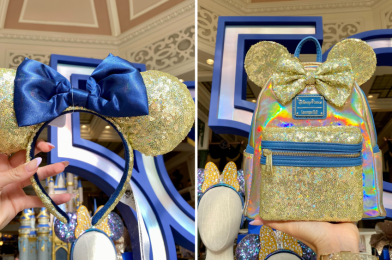New 50th Anniversary EARidescent Shimmer Ear Headband and Loungefly Mini Backpack Released at Walt Disney World