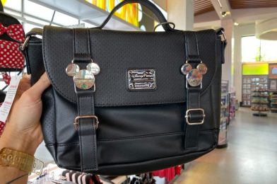 New Sleek Black Mickey Mouse Loungefly Satchel Available at Walt Disney World