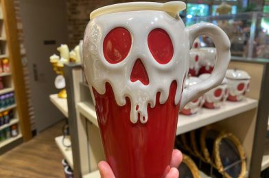 New ‘Snow White and the Seven Dwarfs’ Poison Apple Travel Mug at Disneyland Resort