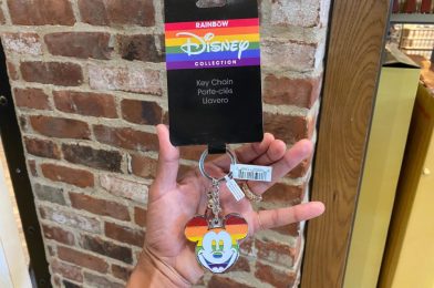 New Sparkling Rainbow Mickey Pride Keychain at Disneyland Resort