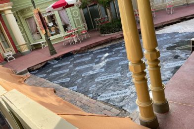 Weatherproofing Added to Center Street Amidst Pavement Replacement in Magic Kingdom