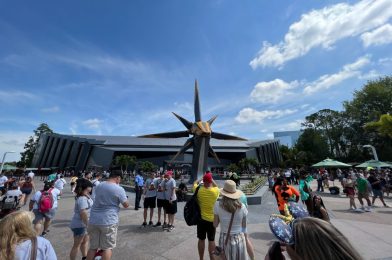 Walls Down Around Guardians of the Galaxy: Cosmic Rewind Courtyard in EPCOT as Ride Officially Opens