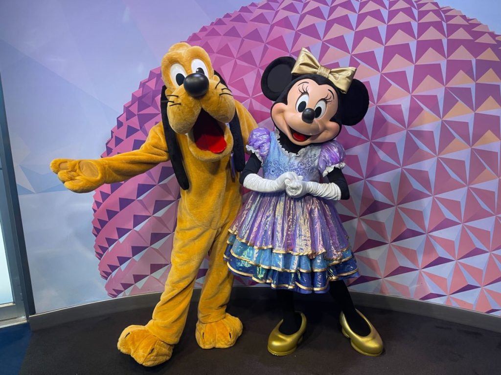 Minnie, Pluto, Mickey, and Goofy Appearing in 50th Anniversary Outfits ...