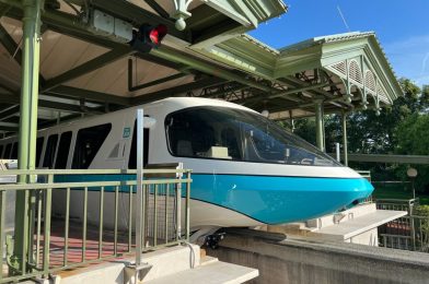 Monorail Teal Returns From Refurbishment at Walt Disney World