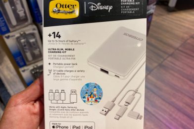 New Sleeping Beauty Castle OtterBox Portable Charging Kit Plugs in at Disneyland Resort