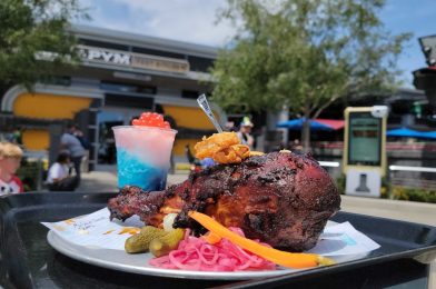 REVIEW: New ‘Fowl Play’ BBQ Turkey Leg and Lemon-Lime Blueberry Slush Debut at Pym Test Kitchen in Disney California Adventure