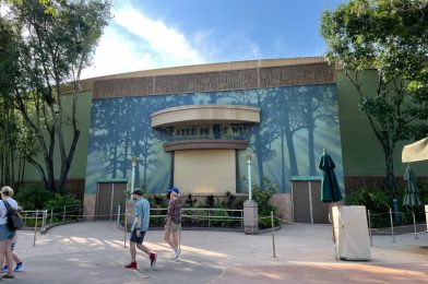 Signage Covered Up at Theater in the Wild as ‘Finding Nemo: The Big Blue… and Beyond!’ Prepares to Open in Disney’s Animal Kingdom