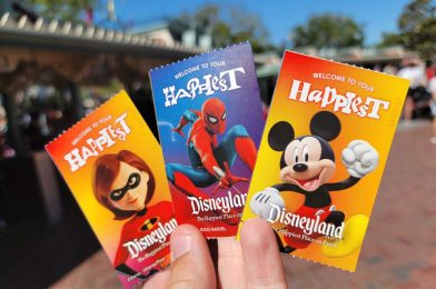 New Disneyland Ticket Design Debuts with Characters Such As Mickey Mouse, Mrs. Incredible, and Spider-Man