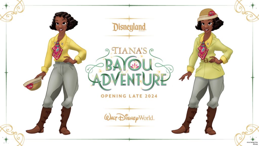 First Look at Tiana’s New Outfit for Tiana’s Bayou Adventure Disney