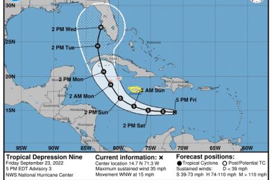 TD9 Becoming Tropical Storm Ian, Expected To Strengthen As It Heads Towards Walt Disney World