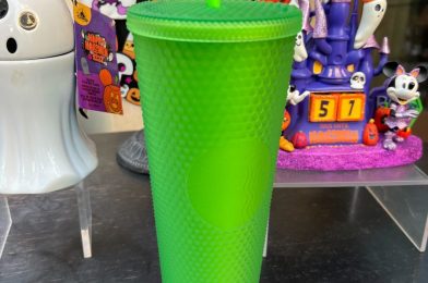 New Lime Green Starbucks Cup Available at Disneyland Resort