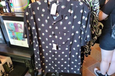 NEW Jack Skellington Button-Up Shirt at Disneyland Resort