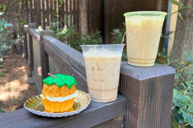 REVIEW: Pumpkin Bundt Cake and Pumpkin-Spiced Horchata Cold Brew (With and Without Whiskey) for Halloween Time 2022 at Disney California Adventure