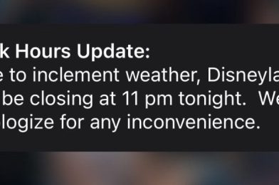 Disneyland Closing Early Due to Inclement Weather