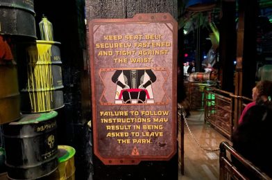 Dangerous TikTok Trend Inspires New Warning Signage on Guardians of the Galaxy — Mission: BREAKOUT! at Disney California Adventure